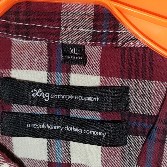 Long sleeve plaid button up - Picture 2 of 2